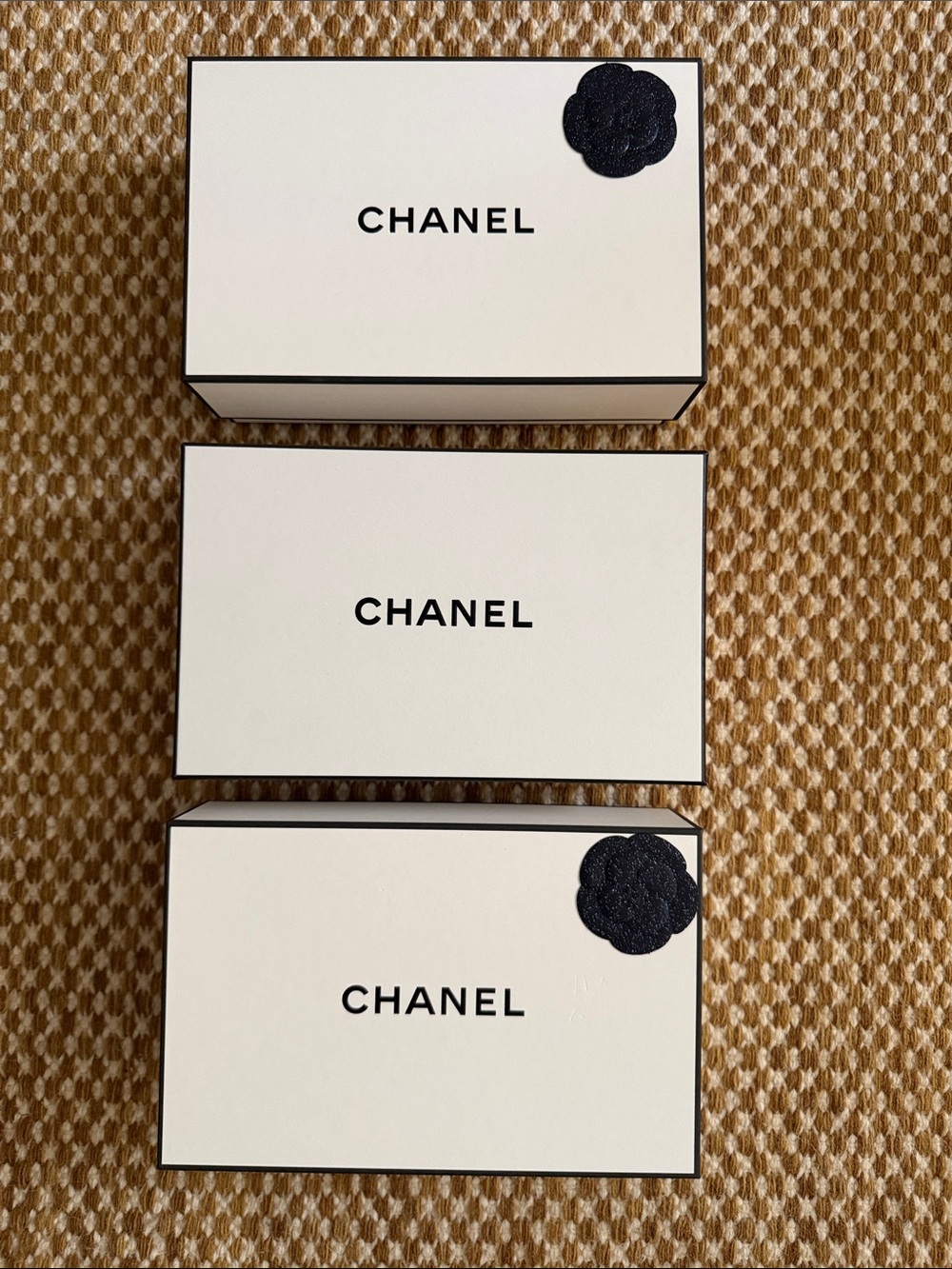 3 Chanel empty boxes